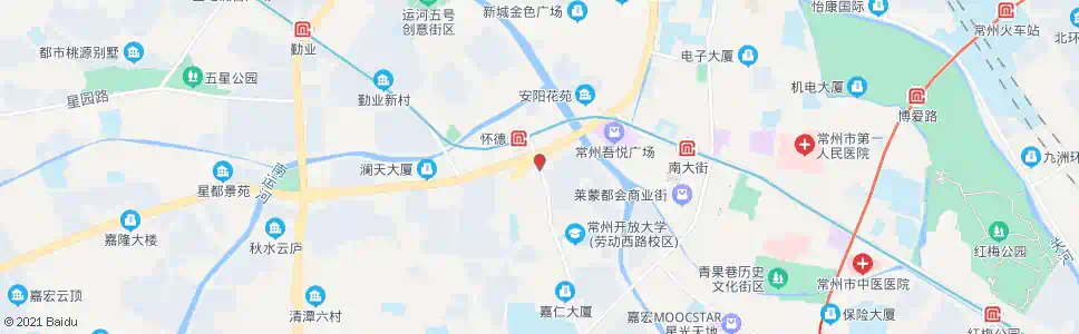 常州怀德桥_公交站地图_常州公交_妙搜公交查询2025