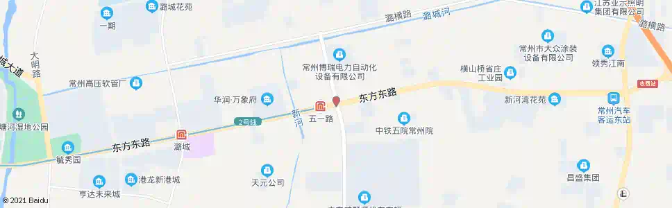 常州东方路五一路_公交站地图_常州公交_妙搜公交查询2025