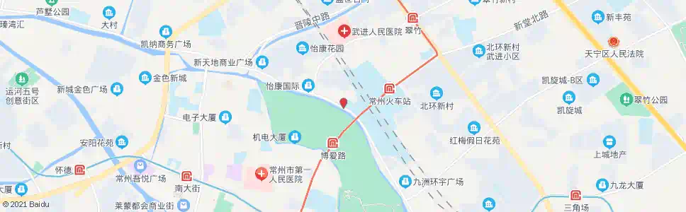 常州火车站公交中心站(西广场回车场)_公交站地图_常州公交_妙搜公交查询2025