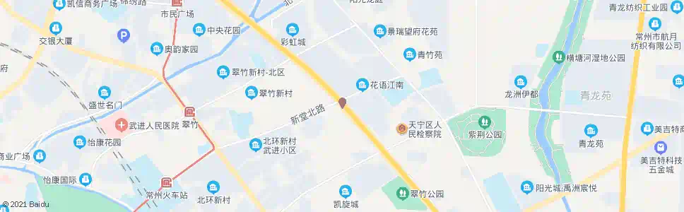 常州龙城大道新堂路_公交站地图_常州公交_妙搜公交查询2025