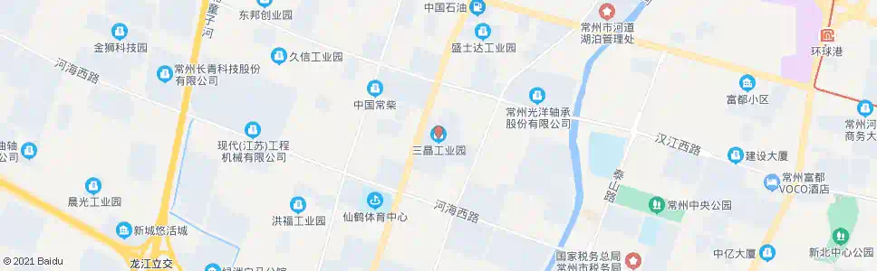 常州三晶工业园区(华山中路)_公交站地图_常州公交_妙搜公交查询2025