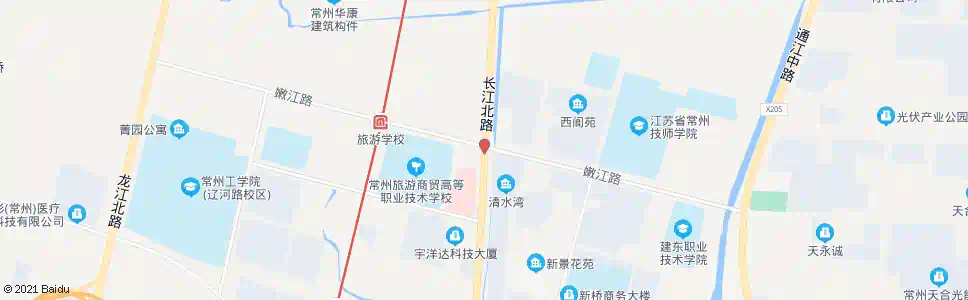 常州长江路嫩江路_公交站地图_常州公交_妙搜公交查询2025