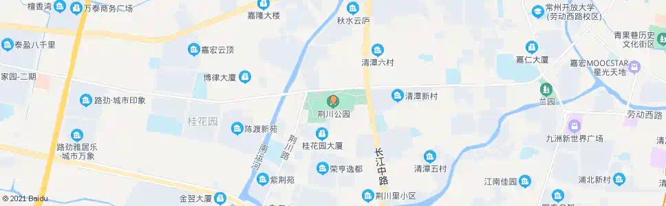 常州荆川公园(回车场)_公交站地图_常州公交_妙搜公交查询2025