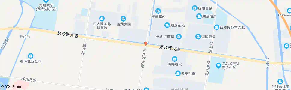 常州延政大道西太湖大道_公交站地图_常州公交_妙搜公交查询2025