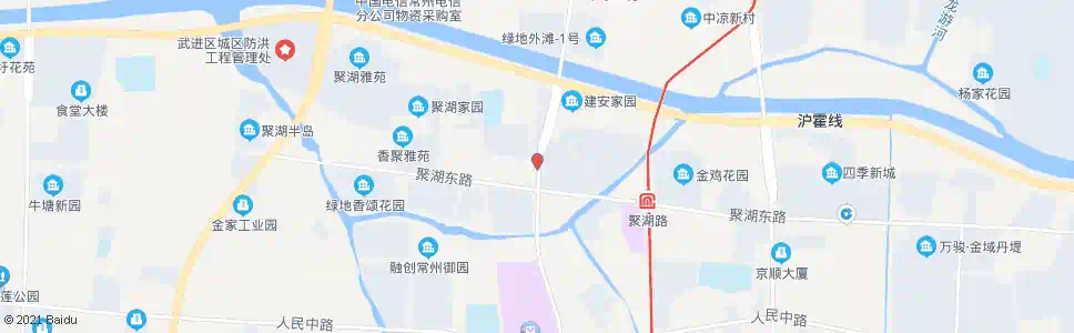常州北建新村_公交站地图_常州公交_妙搜公交查询2025
