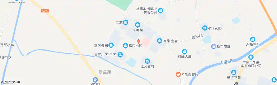 常州孟河富民小区_公交站地图_常州公交_妙搜公交查询2025