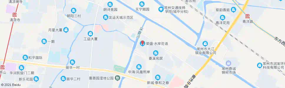 常州荣岸水盛花语_公交站地图_常州公交_妙搜公交查询2025