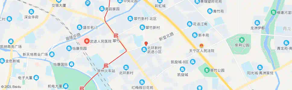 常州北环南村北_公交站地图_常州公交_妙搜公交查询2025