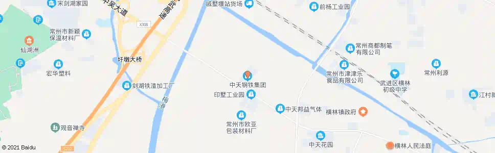 常州中天钢铁_公交站地图_常州公交_妙搜公交查询2025