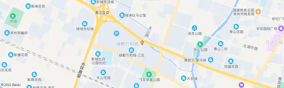 常州龙城大道天山路_公交站地图_常州公交_妙搜公交查询2025