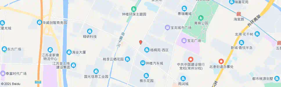 常州梧桐苑西_公交站地图_常州公交_妙搜公交查询2025