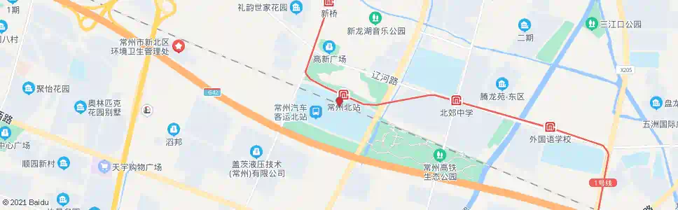 常州北沿_公交站地图_常州公交_妙搜公交查询2025