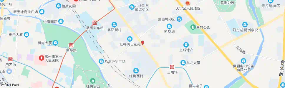 常州红梅东村_公交站地图_常州公交_妙搜公交查询2025