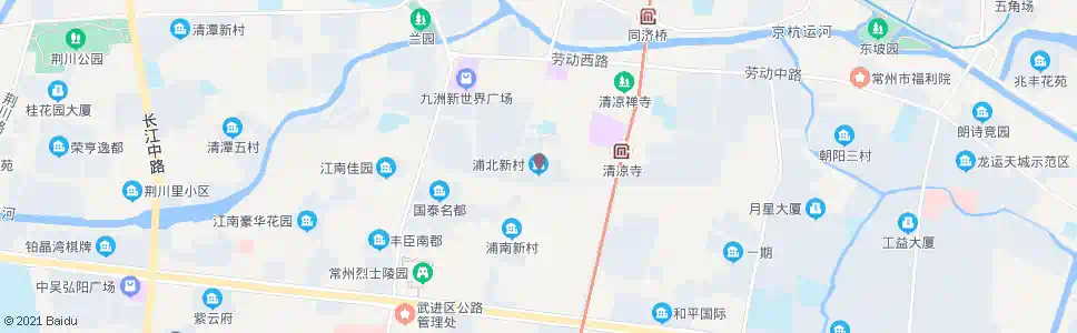 常州浦北新村(光华路晋陵路西)_公交站地图_常州公交_妙搜公交查询2025