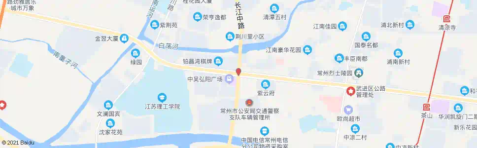 常州中吴大道长江路_公交站地图_常州公交_妙搜公交查询2025