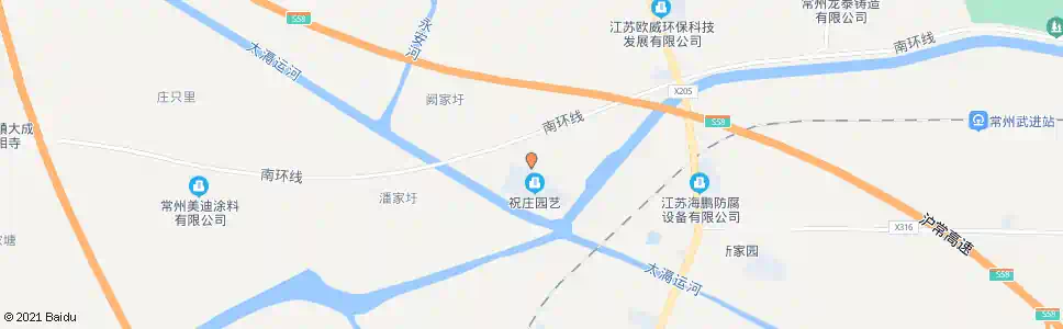 常州祝庄西_公交站地图_常州公交_妙搜公交查询2025