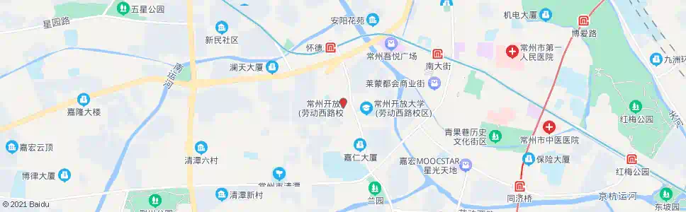 常州会馆浜路劳动路_公交站地图_常州公交_妙搜公交查询2025