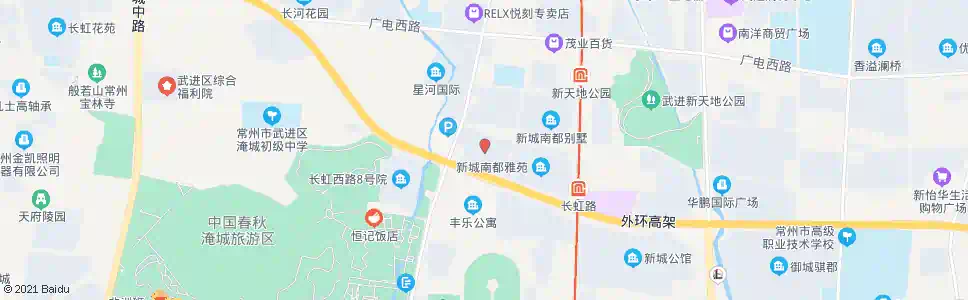 常州新城南都(花园街虹北路)_公交站地图_常州公交_妙搜公交查询2025