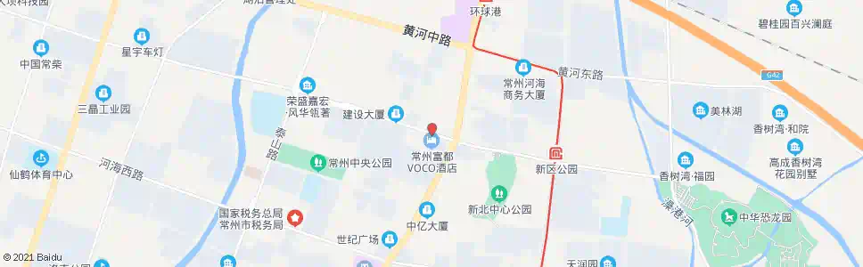 常州汉江路通江路(凤凰大酒店)_公交站地图_常州公交_妙搜公交查询2025