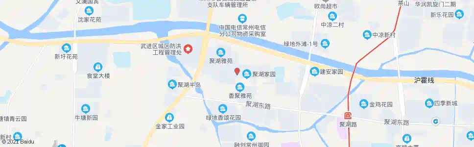 常州聚湖家园东_公交站地图_常州公交_妙搜公交查询2025
