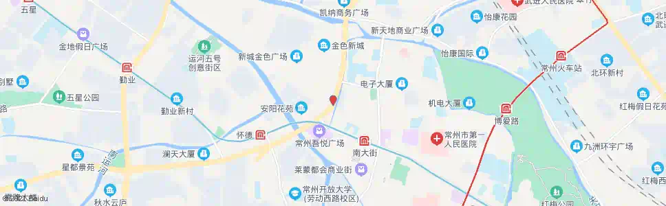 常州怀德路延陵路_公交站地图_常州公交_妙搜公交查询2025