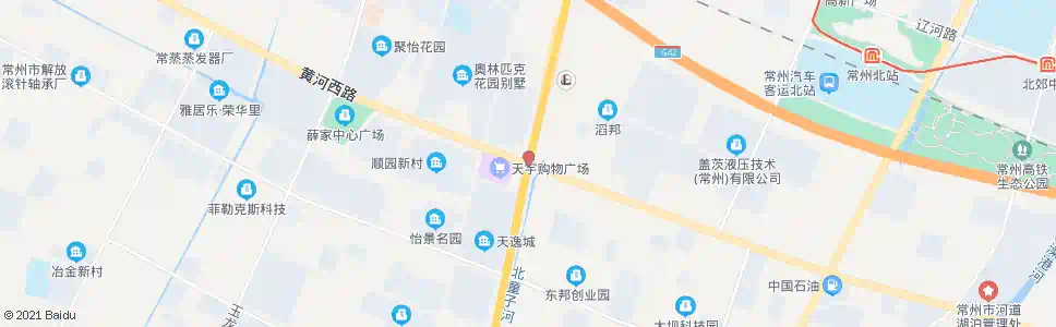 常州黄河路龙江路_公交站地图_常州公交_妙搜公交查询2025