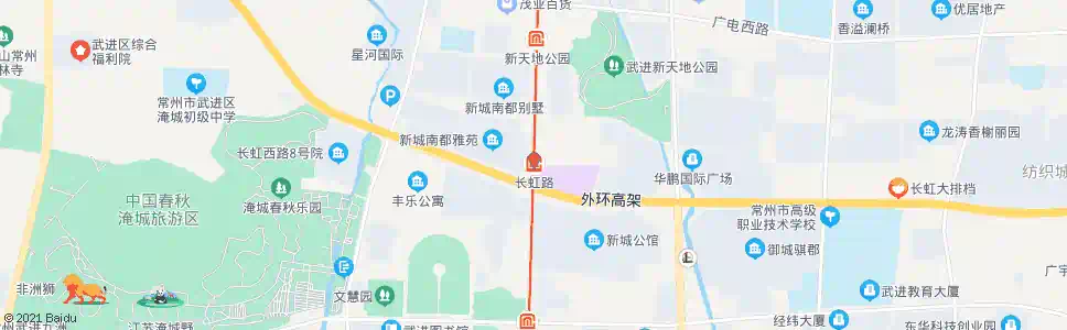 常州长虹路_公交站地图_常州公交_妙搜公交查询2025