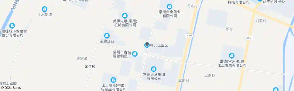 常州杨元工业区_公交站地图_常州公交_妙搜公交查询2025