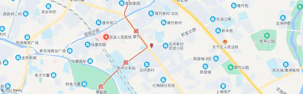 常州新堂路飞龙路_公交站地图_常州公交_妙搜公交查询2025
