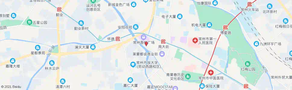 常州南大街(南大街西瀛里)_公交站地图_常州公交_妙搜公交查询2025