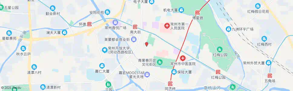 常州南大街(南大街双桂坊)_公交站地图_常州公交_妙搜公交查询2025