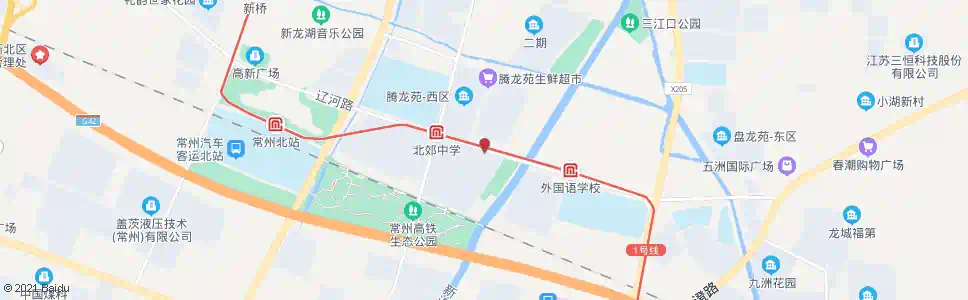 常州腾龙苑_公交站地图_常州公交_妙搜公交查询2025