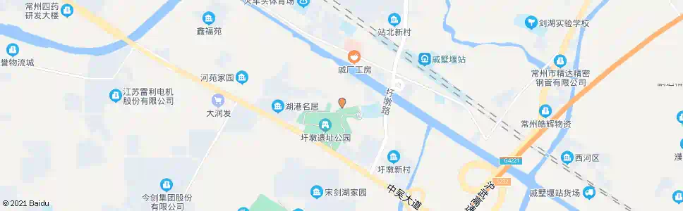 常州圩墩公园_公交站地图_常州公交_妙搜公交查询2025