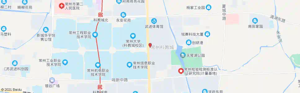 常州常州科教城_公交站地图_常州公交_妙搜公交查询2025