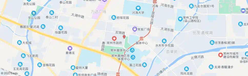 常州行政中心东门_公交站地图_常州公交_妙搜公交查询2025