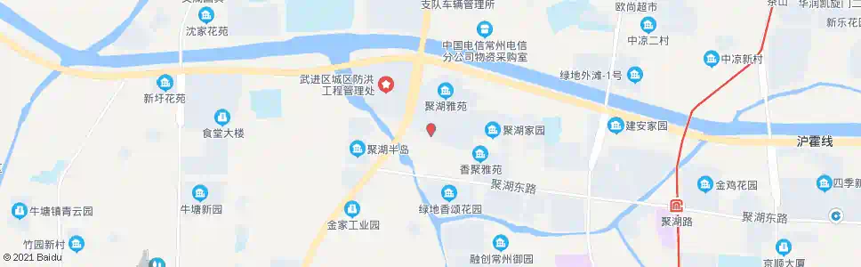 常州聚湖家园西_公交站地图_常州公交_妙搜公交查询2025