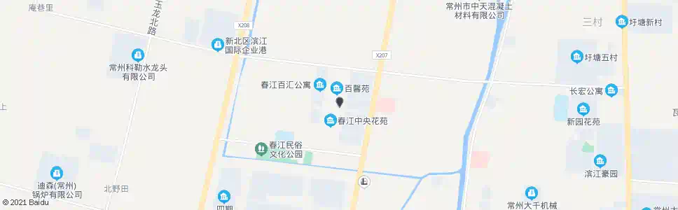 常州春江镇政府(长江北路)_公交站地图_常州公交_妙搜公交查询2025