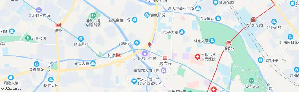 常州江南商场公交回车场_公交站地图_常州公交_妙搜公交查询2025