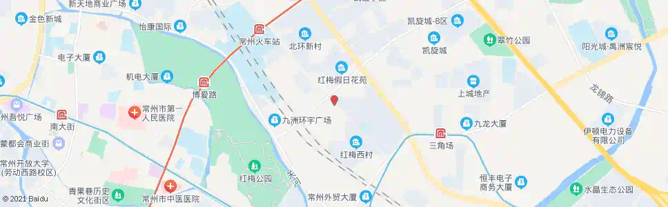 常州红梅街道东_公交站地图_常州公交_妙搜公交查询2025