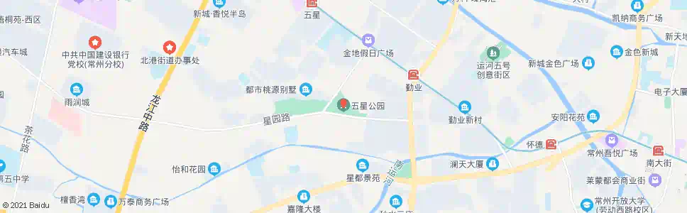常州五星公园_公交站地图_常州公交_妙搜公交查询2025