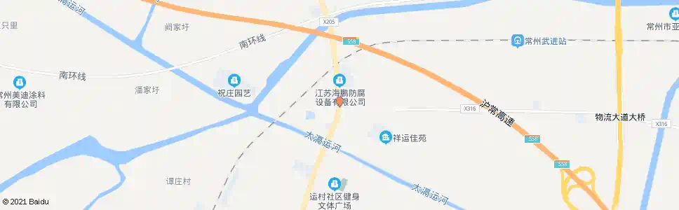 常州运村北_公交站地图_常州公交_妙搜公交查询2025