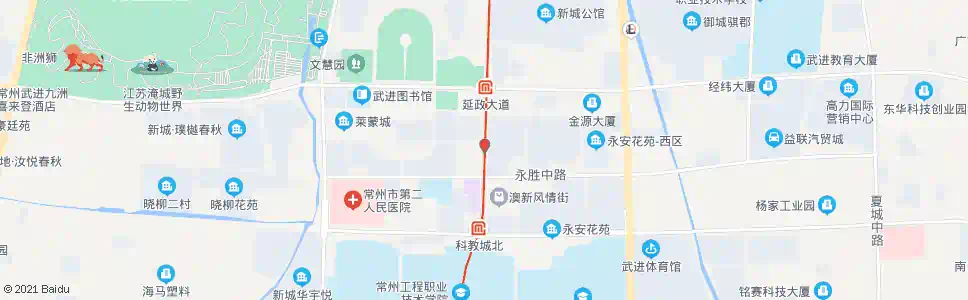 常州花园街永胜路_公交站地图_常州公交_妙搜公交查询2025