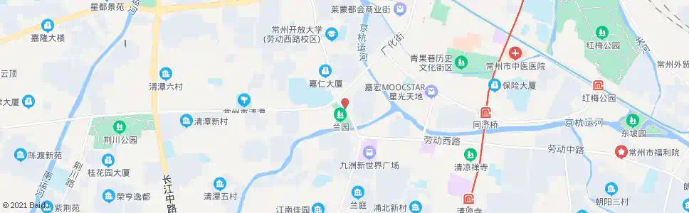 常州兰园_公交站地图_常州公交_妙搜公交查询2025