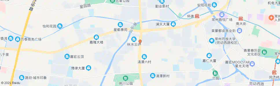 常州长江路怀德路_公交站地图_常州公交_妙搜公交查询2025