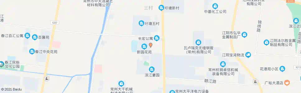 常州新业花苑_公交站地图_常州公交_妙搜公交查询2025