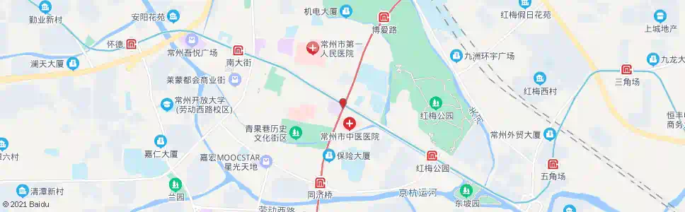 常州延陵路和平路_公交站地图_常州公交_妙搜公交查询2025