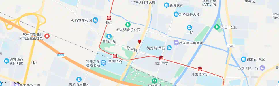 常州新盛花苑_公交站地图_常州公交_妙搜公交查询2025
