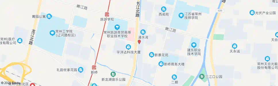 常州长江路红河路(戴墅桥)_公交站地图_常州公交_妙搜公交查询2025