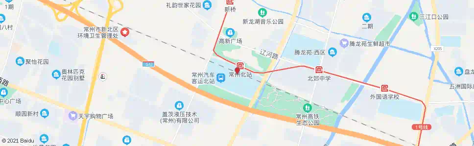 常州水北西_公交站地图_常州公交_妙搜公交查询2025