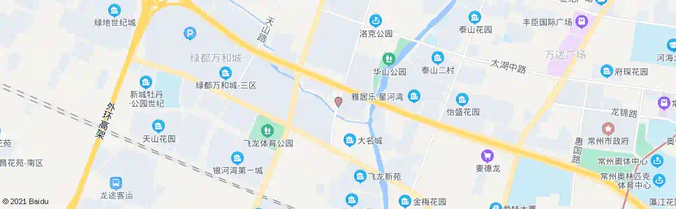 常州华山路龙城大道(大名城北)_公交站地图_常州公交_妙搜公交查询2025